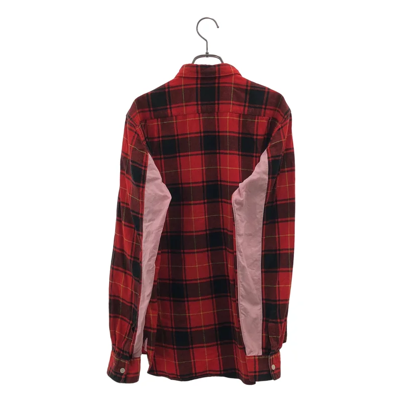 COMME des GARCONS HOMME / コムデギャルソンオム | 2010AW | コットン フランネル チェック スリーブ切替 シャツ | M | メンズ