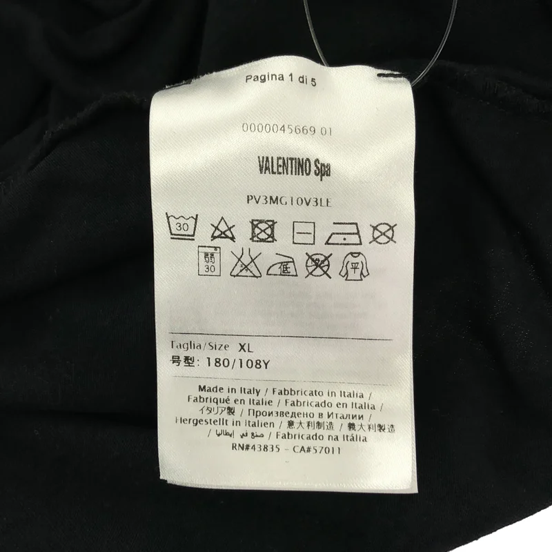 VALENTINO / ヴァレンティノ | オーバーサイズ ロゴ Tシャツ カットソー | XL | レディース