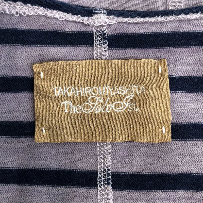 TAKAHIROMIYASHITA The Soloist / タカヒロミヤシタザソロイスト | 2012AW | classic boat neck zipper shirt / コットン ボートネック ジップアップ ボーダーカットソー | S | メンズ