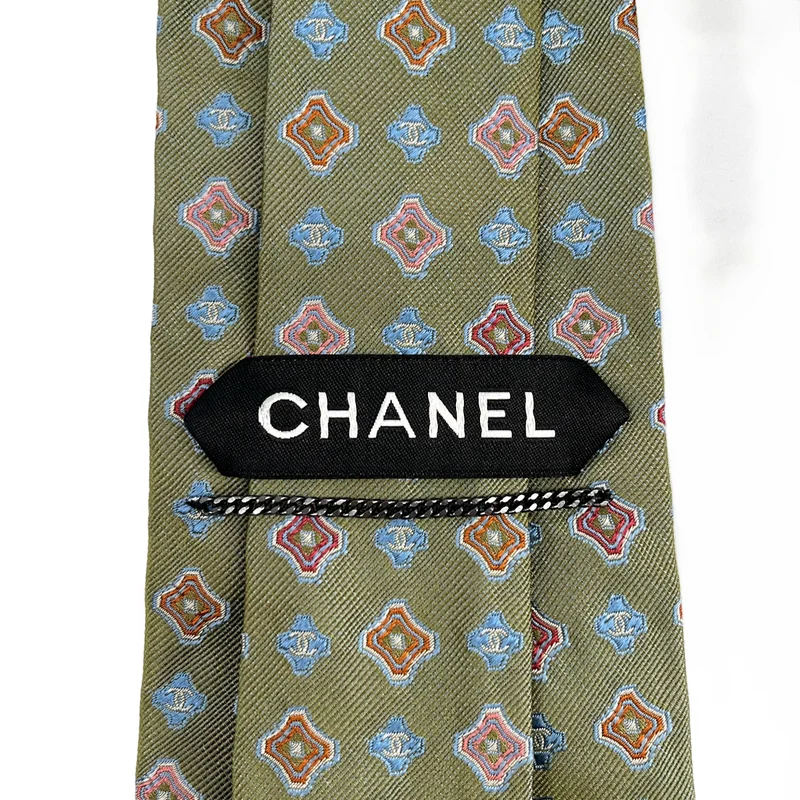 CHANEL / シャネル | シルク 総柄 ココマーク スーツ ネクタイ |
