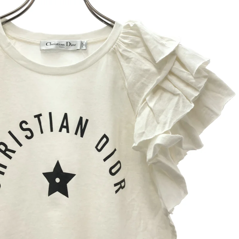 Christian Dior / クリスチャンディオール | フロントロゴ プリント 半袖 Tシャツ | S | レディース