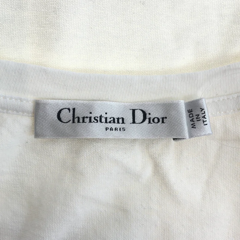 Christian Dior / クリスチャンディオール | フロントロゴ プリント 半袖 Tシャツ | S | レディース