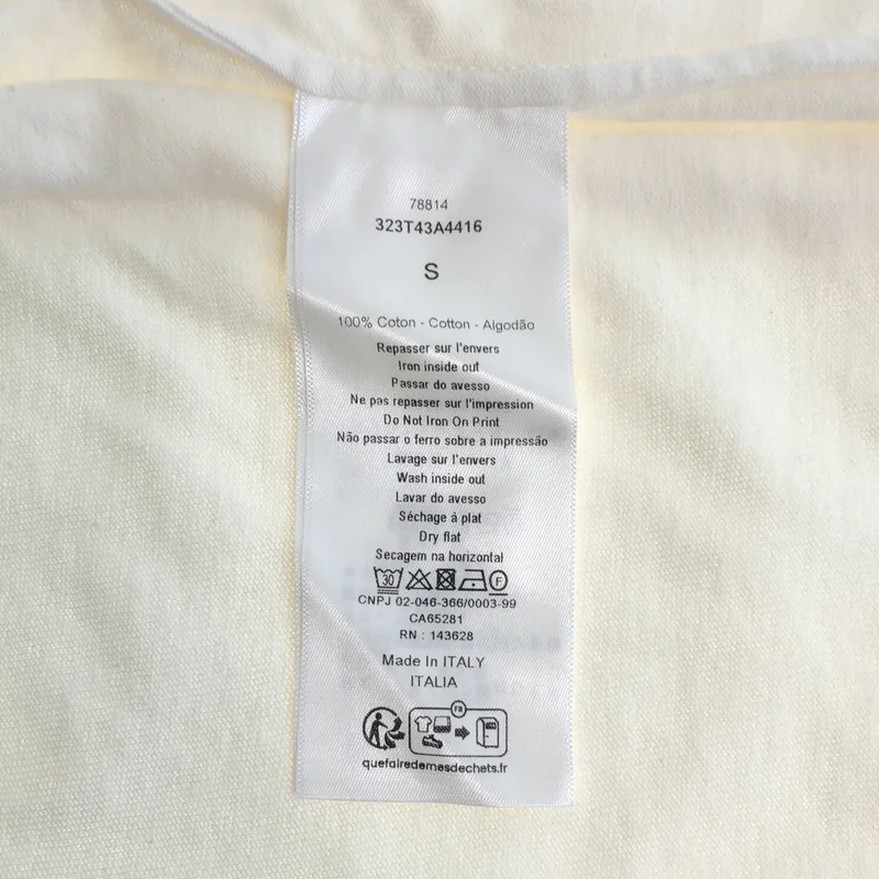 Christian Dior / クリスチャンディオール | フロントロゴ プリント 半袖 Tシャツ | S | レディース