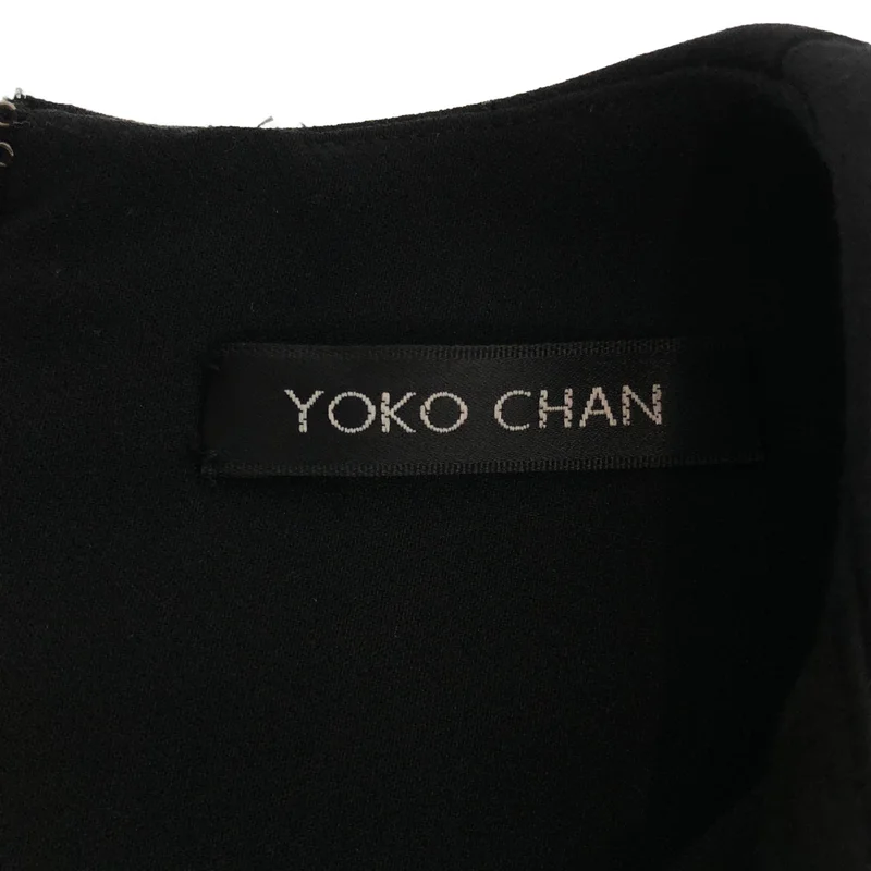 YOKO CHAN / ヨーコチャン | パール装飾 ノースリーブワンピース | 38 | レディース