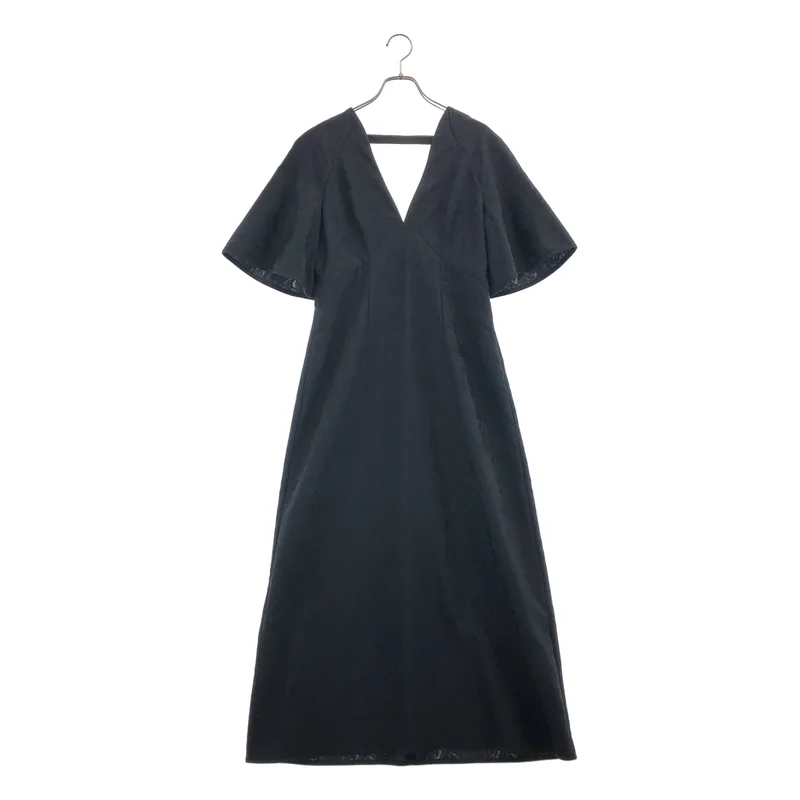 Mame Kurogouchi / マメクロゴウチ | FLORAL JACQUARD V NECK DRESS ワンピース | 2 | レディース