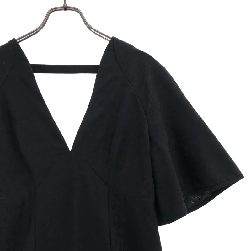 Mame Kurogouchi / マメクロゴウチ | FLORAL JACQUARD V NECK DRESS ワンピース | 2 | レディース