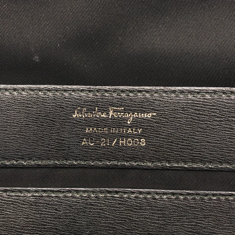 FERRAGAMO / フェラガモ | レザー ガンチーニロゴ リュックサック |