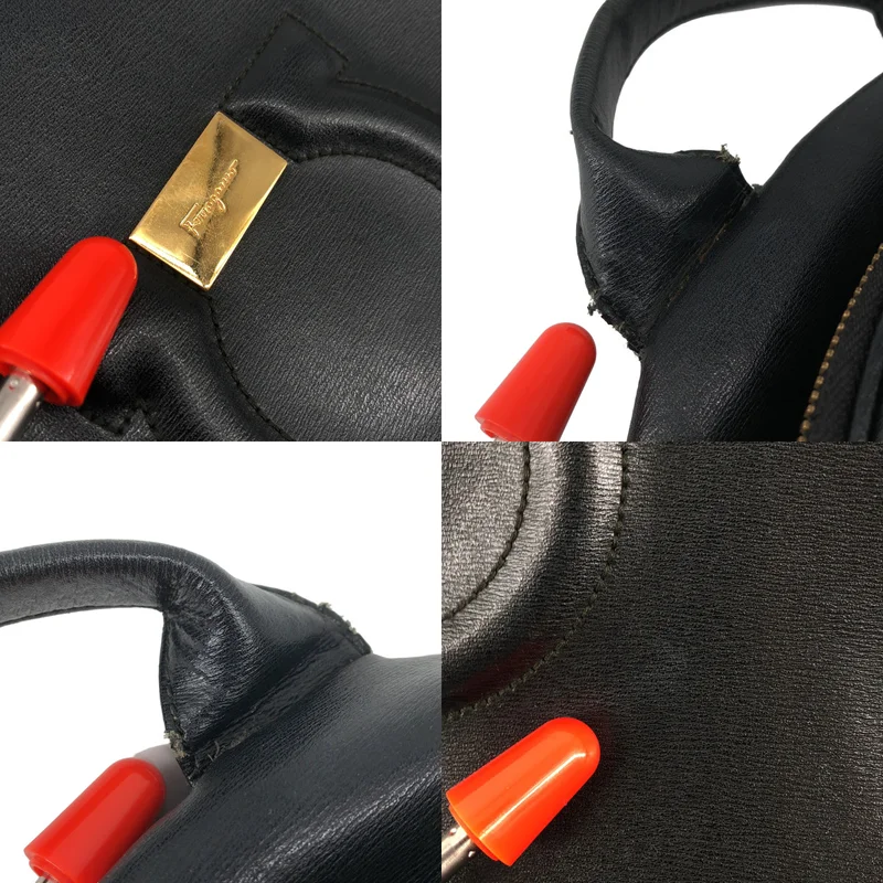 FERRAGAMO / フェラガモ | レザー ガンチーニロゴ リュックサック |