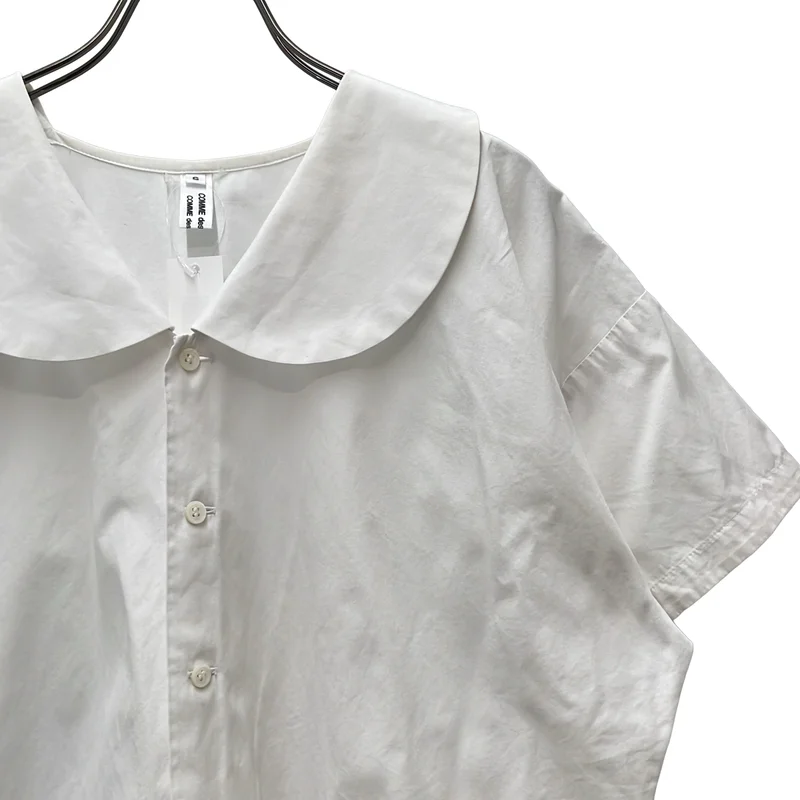 COMME des GARCONS COMME des GARCONS / コムコム | コットン 丸襟 ブラウス | S | レディース
