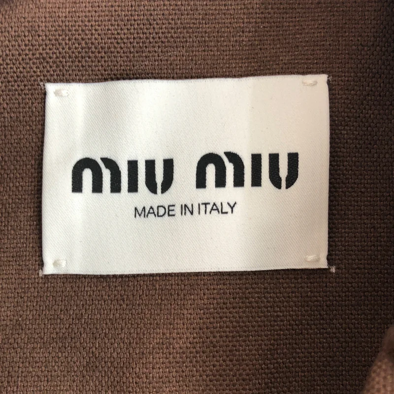 miu miu / ミュウミュウ | ジャカード キャンバス ブルゾン ジャケット ML1042 | 42 | メンズ