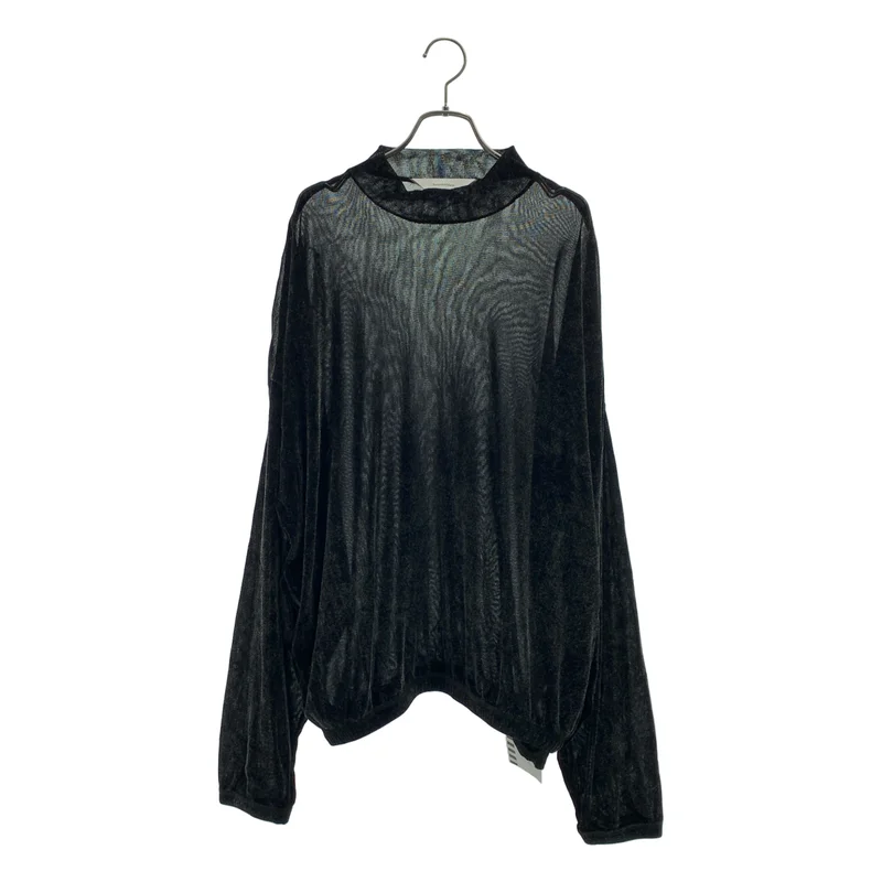 Sasquatchfabrix. / サスクワッチファブリックス | SHINY VELOUR MOCKNECK プルオーバー トップス | L | メンズ