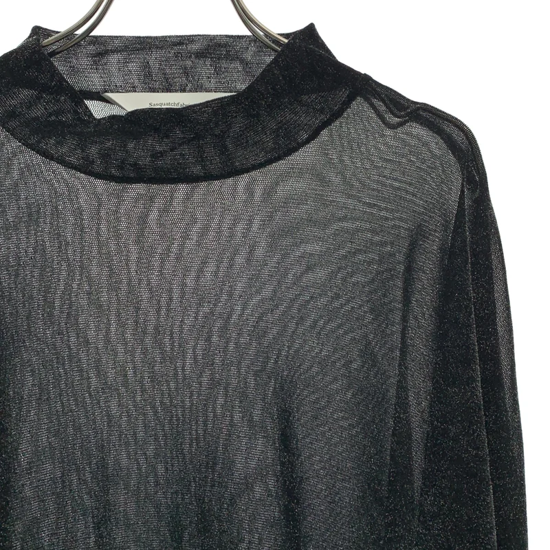 Sasquatchfabrix. / サスクワッチファブリックス | SHINY VELOUR MOCKNECK プルオーバー トップス | L | メンズ