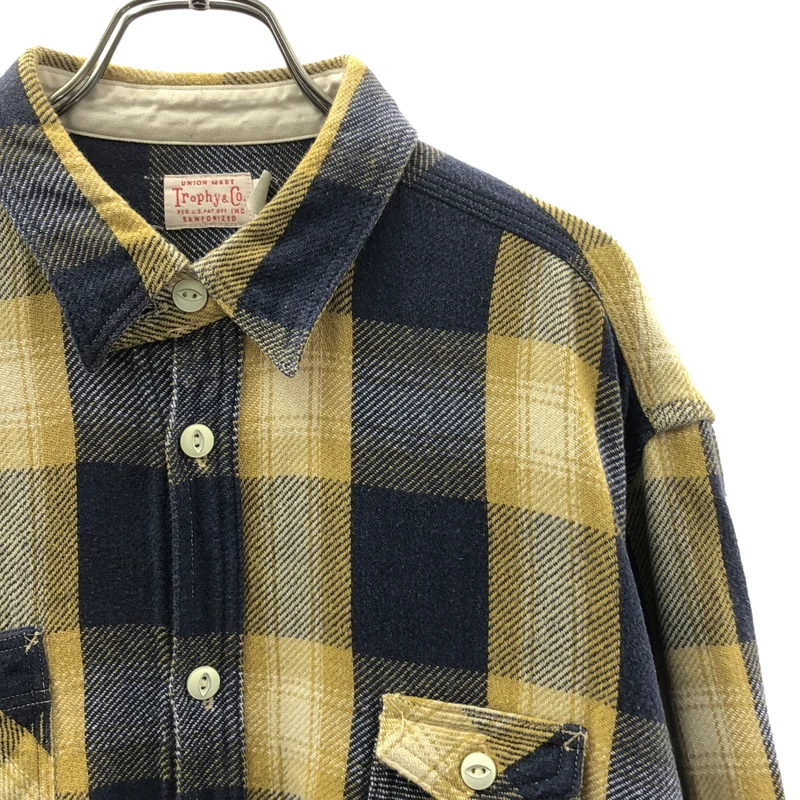 Trophy Clothing / トロフィークロージング | コットン チェック Wポケット ネルシャツ | L | メンズ