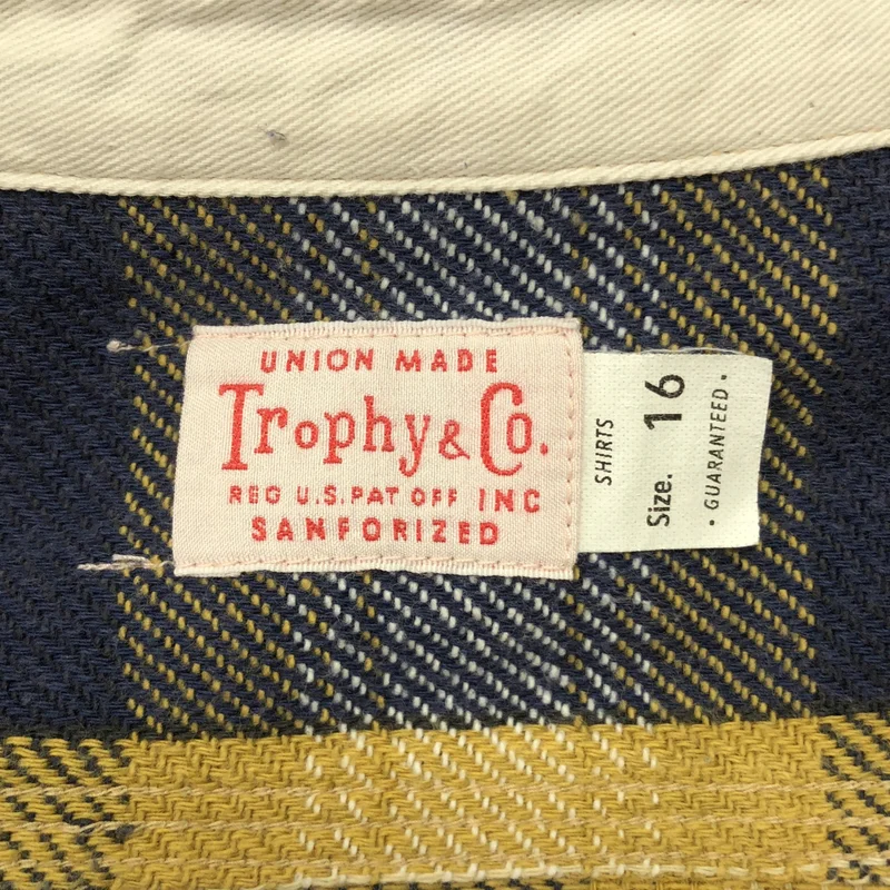 Trophy Clothing / トロフィークロージング | コットン チェック Wポケット ネルシャツ | L | メンズ