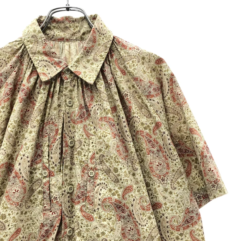 Engineered Garments / エンジニアドガーメンツ | ペイズリー柄 シャツ_半袖 | 1 | レディース