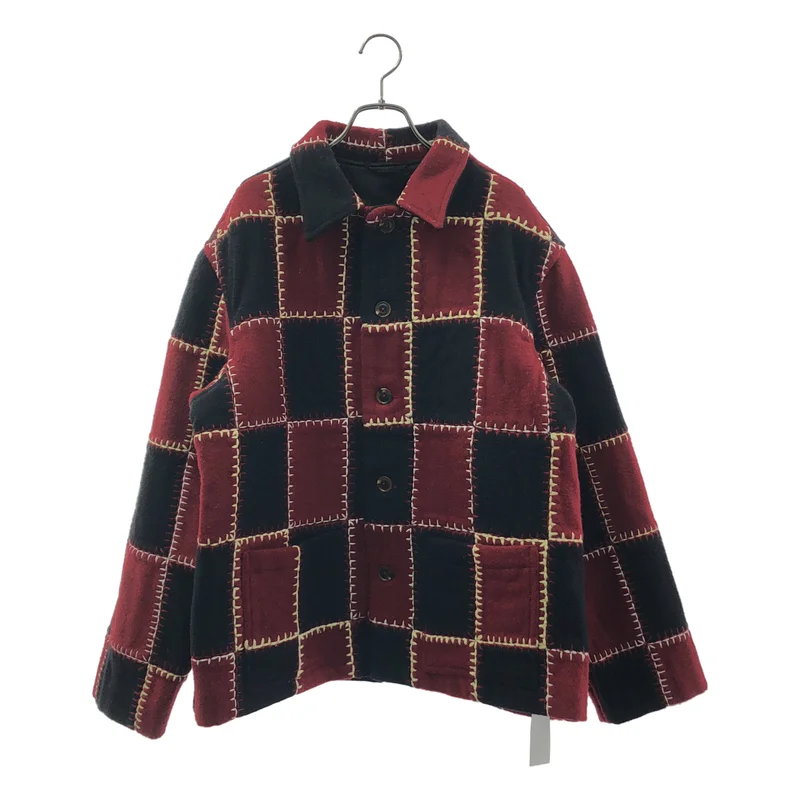 BODE / ボーディ | Blanket Stitch Quilt Jacket ウール混 ステッチ ジャケット | M/L | メンズ