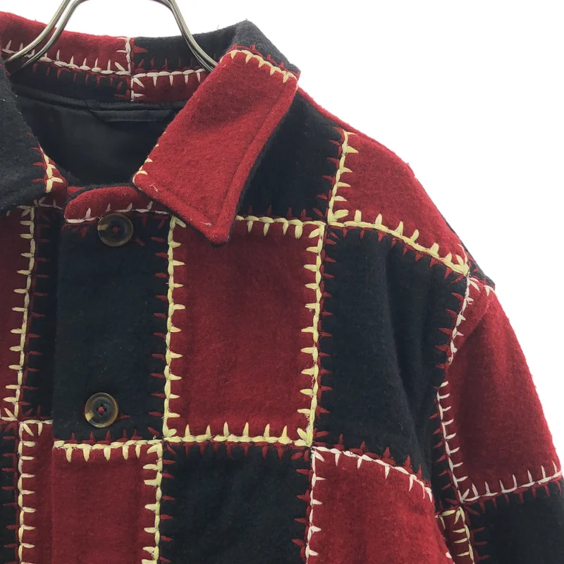 BODE / ボーディ | Blanket Stitch Quilt Jacket ウール混 ステッチ ジャケット | M/L | メンズ