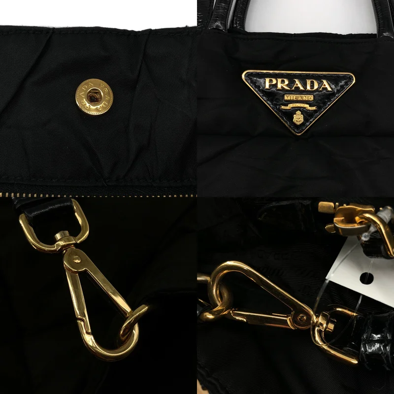 PRADA / プラダ | 2way ナイロン キルティング クリスピー トートバッグ |