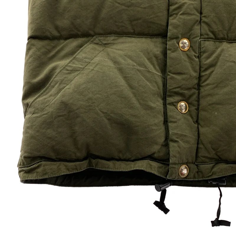 FREECITY / フリーシティ | SENDING LIGHT Down Vest / レザーパッチ バックプリント ダウンベスト | S | メンズ