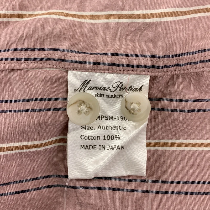 Marvine Pontiak Shirt Makers / マービンポンティアック | ストライプ オーバーシルエット シャツ |
