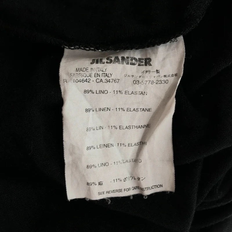 JIL SANDER / ジルサンダー | リネン ラグランTシャツ | L | レディース