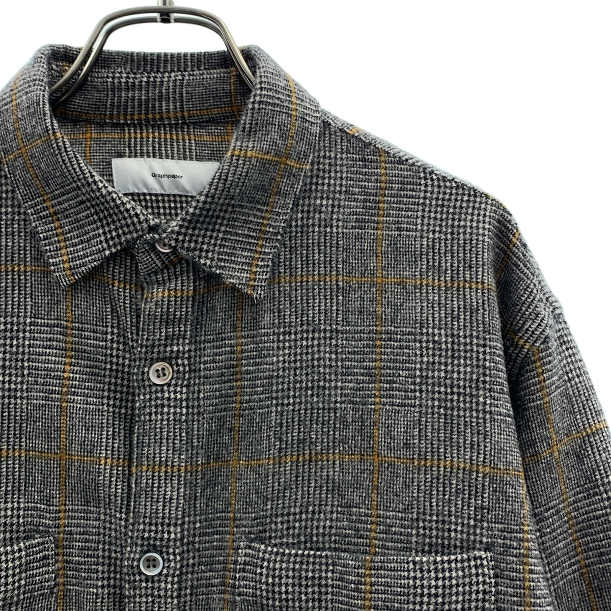 Graphpaper / グラフペーパー | GLENCHECK WOOL L/S BOX SHIRT グレン