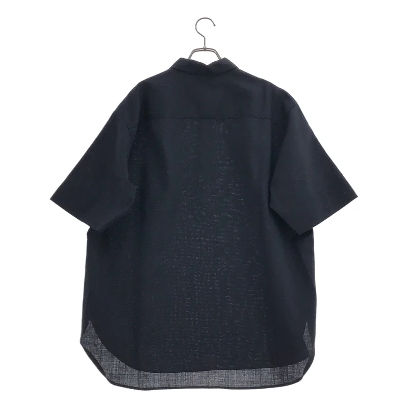 NIKKE / ニッケ | 2023SS | ウール キューバビーチ ハーフジップ ショートスリーブ シャツ | L | メンズ