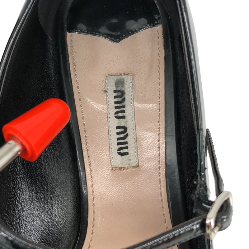 miu miu / ミュウミュウ | パテントレザー メリージェーン パンプス | 38 1/2 | レディース