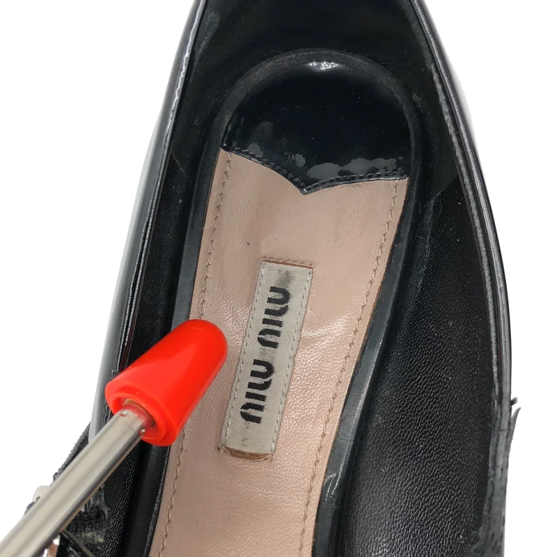 miu miu / ミュウミュウ | パテントレザー メリージェーン パンプス | 38 1/2 | レディース