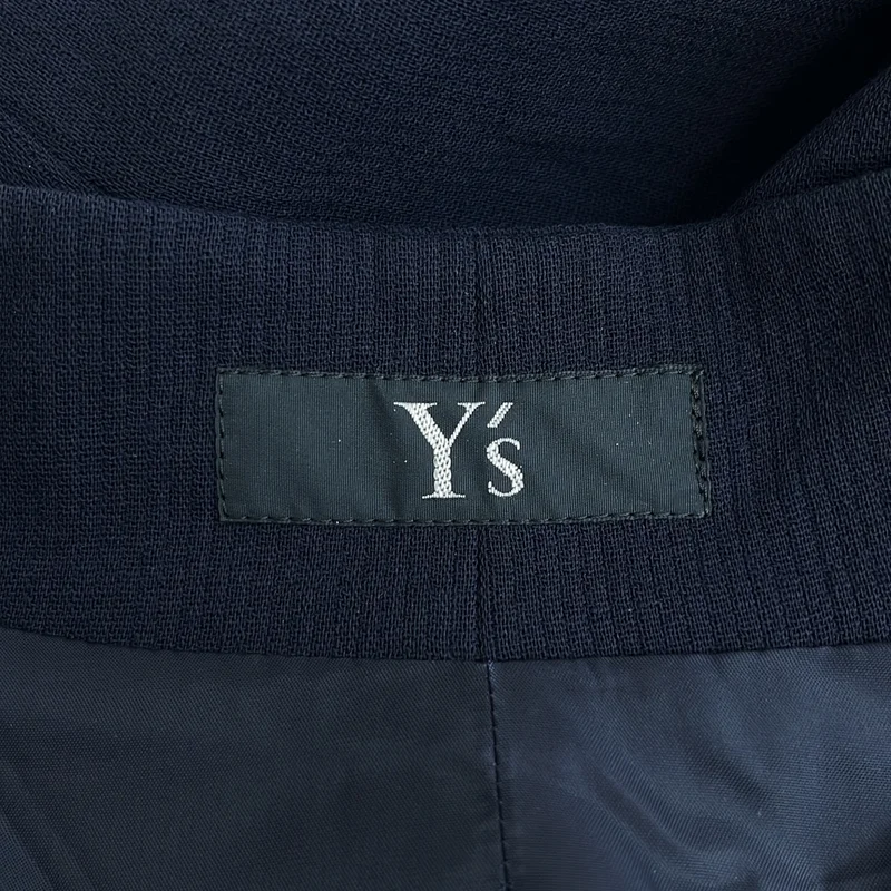 Y's / ワイズヨウジヤマモト | 1995AW | ウール ストライプ  スタンドカラーコート |