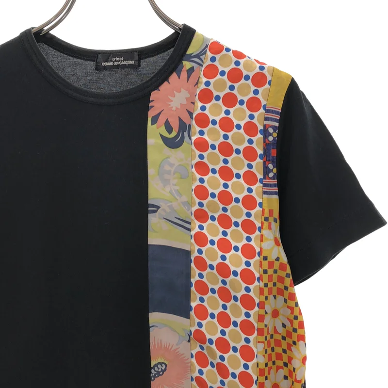 tricot COMME des GARCONS / トリココムデギャルソン | 2001AW | 異素材切替 パッチワーク Tシャツ |