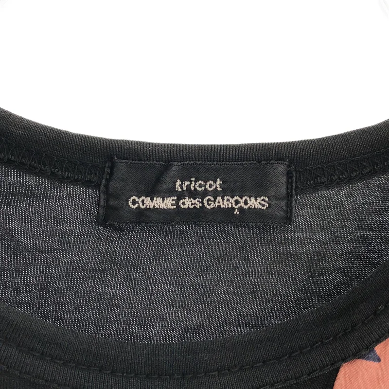 tricot COMME des GARCONS / トリココムデギャルソン | 2001AW | 異素材切替 パッチワーク Tシャツ |