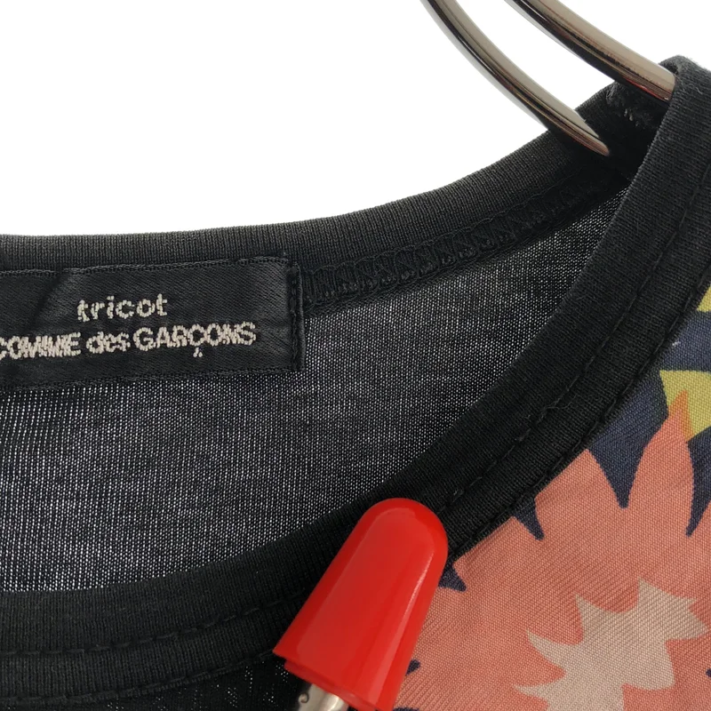 tricot COMME des GARCONS / トリココムデギャルソン | 2001AW | 異素材切替 パッチワーク Tシャツ |