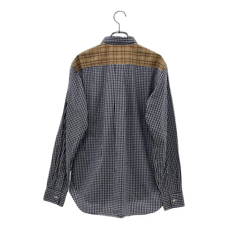 COMME des GARCONS HOMME DEUX / コムデギャルソンオムドゥ | 2013AW | コットン プリント加工 切替 シャツ | S | メンズ