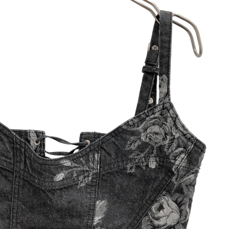 FETICO / フェティコ | 2025AW | STUDIOUS 別注 ROSE DENIM BUSTIER デニム ビスチェ | 2 | レディース