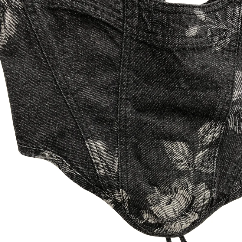 FETICO / フェティコ | 2025AW | STUDIOUS 別注 ROSE DENIM BUSTIER デニム ビスチェ | 2 | レディース