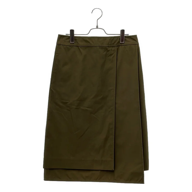 JIL SANDER / ジルサンダー | コットン ラップデザイン ロングスカート | 36 | レディース