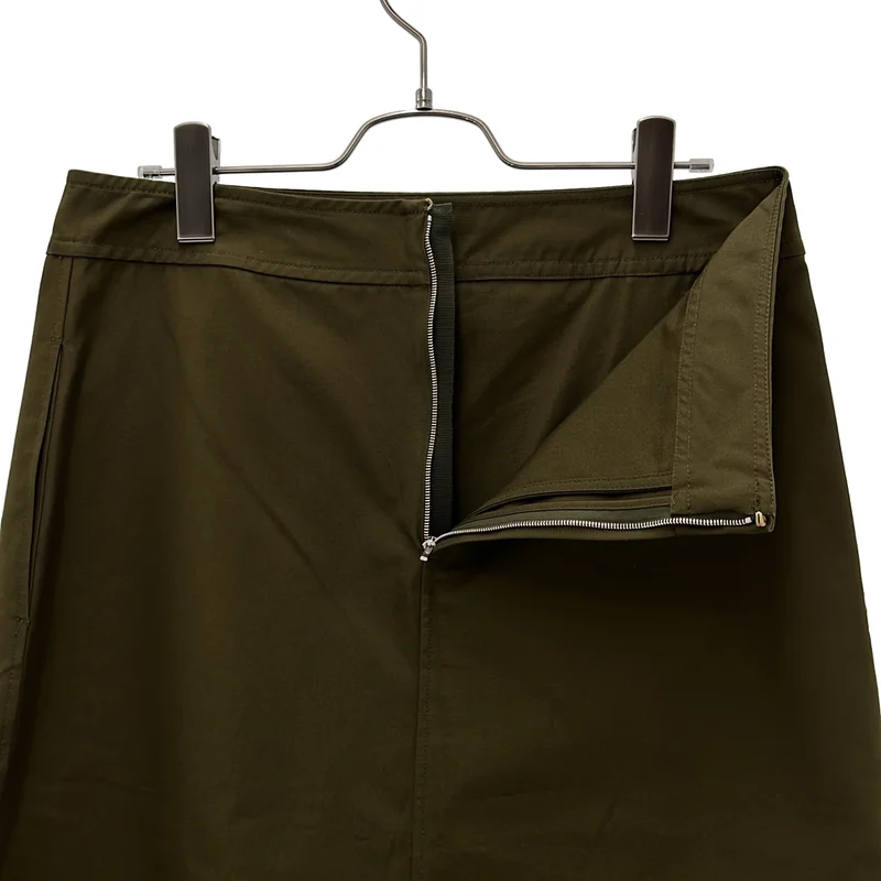 JIL SANDER / ジルサンダー | コットン ラップデザイン ロングスカート | 36 | レディース