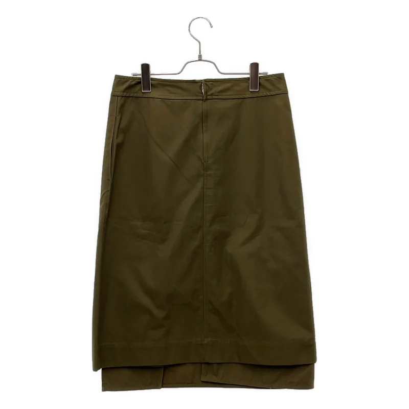 JIL SANDER / ジルサンダー | コットン ラップデザイン ロングスカート | 36 | レディース