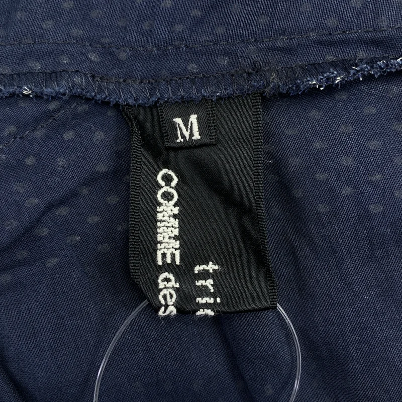 tricot COMME des GARCONS / トリココムデギャルソン | 2006SS | シルク コットン 異素材 切替 カットオフ パッチ バックダブルポケット ブラウス | M | レディース