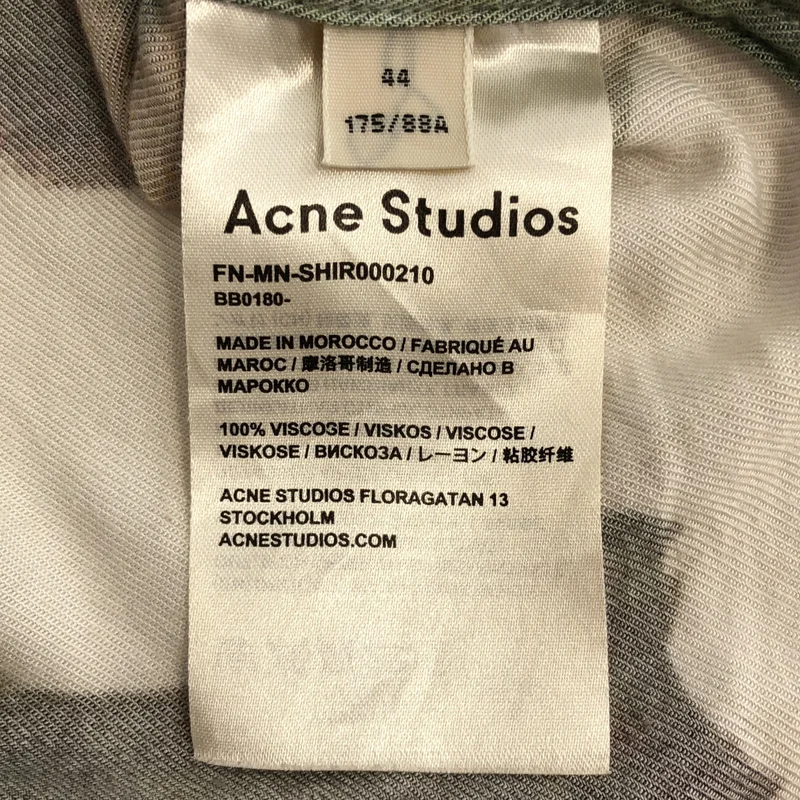 Acne Studios / アクネストゥディオズ | Horse Print Short Sleeve Shirt / ホースプリント オープンカラーシャツ | 44 | メンズ