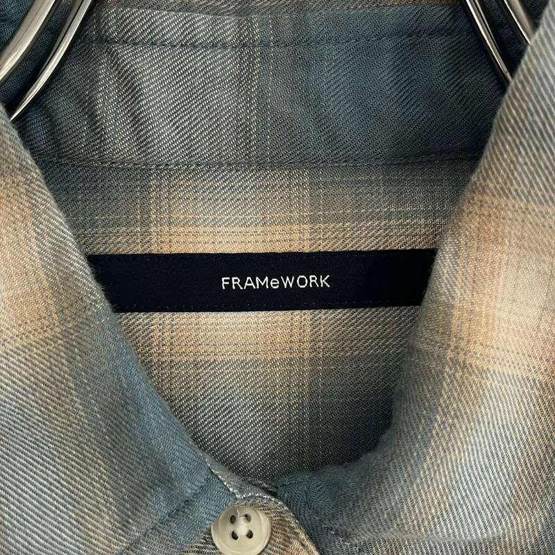 Framework / フレームワーク | コットン レーヨン チェックシャツ |