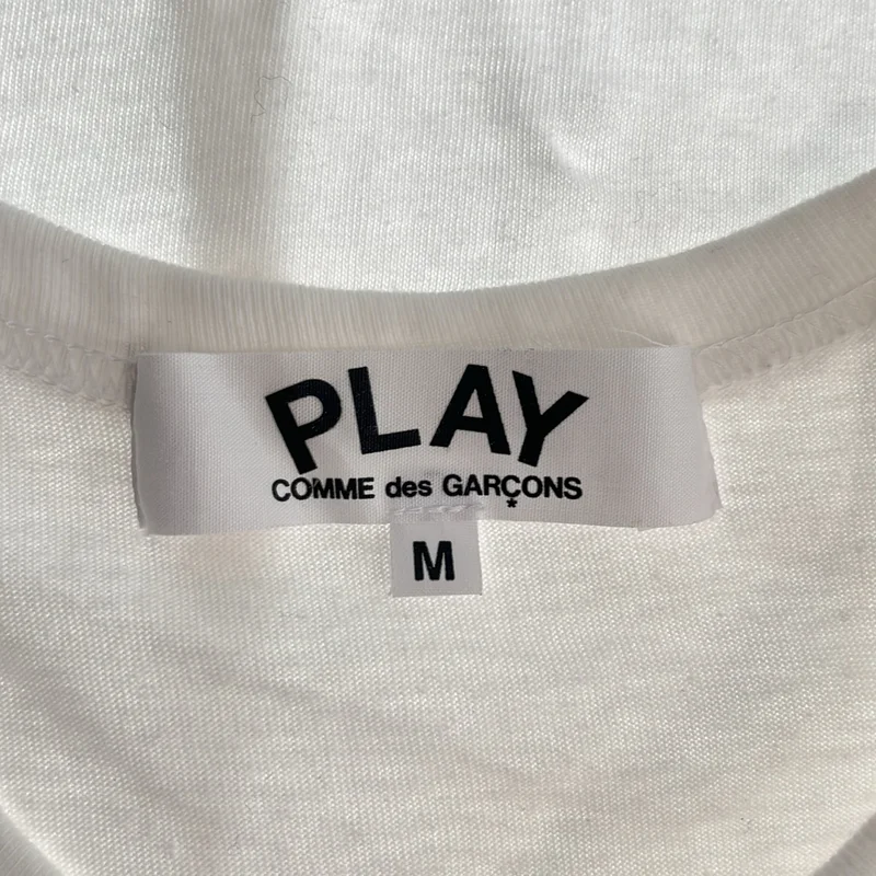PLAY COMME des GARCONS / プレイコムデギャルソン | ハートワッペン プリント Tシャツ カットソー | M | レディース