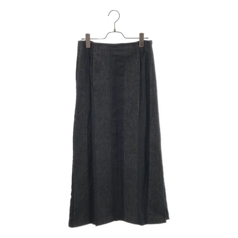 tricot COMME des GARCONS / トリココムデギャルソン | 2001AW | 異素材切替 ストライプ デニムスカート | M | レディース