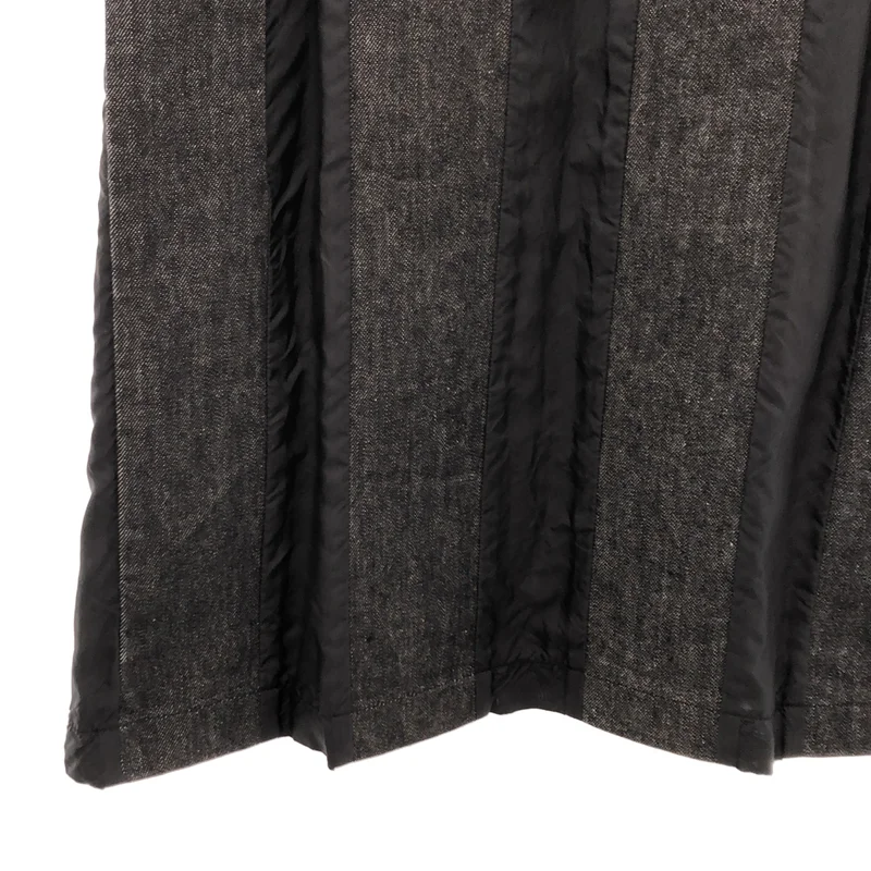 tricot COMME des GARCONS / トリココムデギャルソン | 2001AW | 異素材切替 ストライプ デニムスカート | M | レディース