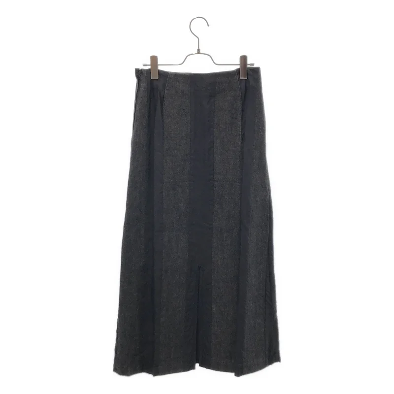 tricot COMME des GARCONS / トリココムデギャルソン | 2001AW | 異素材切替 ストライプ デニムスカート | M | レディース