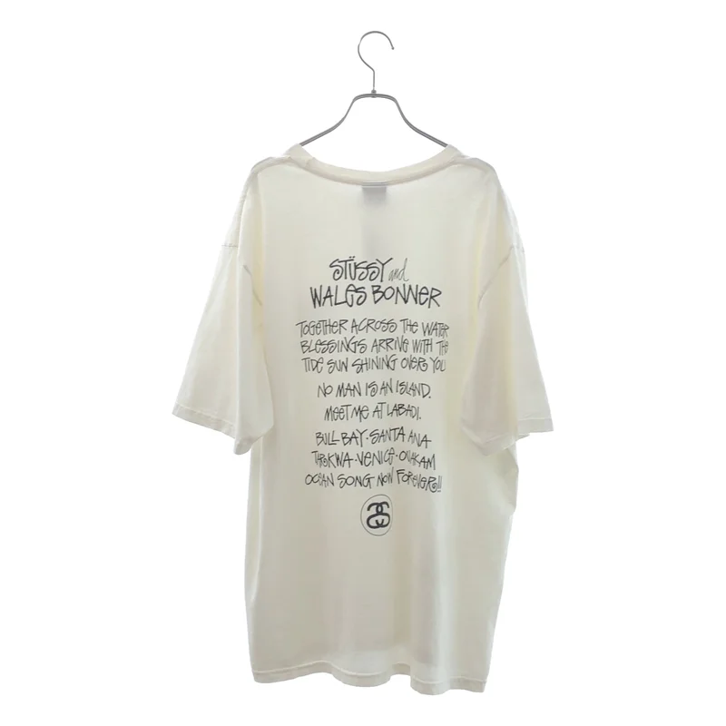 STUSSY / ステューシー | × WALES BONNER OCEAN SONG TEE コットン プリント クルーネックカットソー | L | メンズ