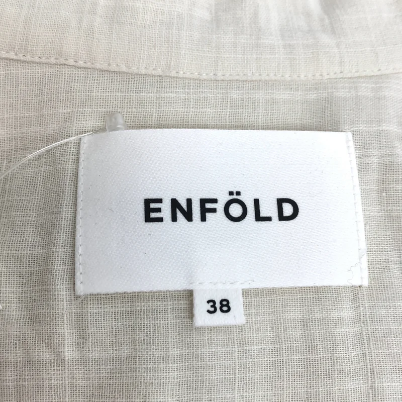 ENFOLD / エンフォルド | コットン ボタンレス チェスターコート | 38 | レディース