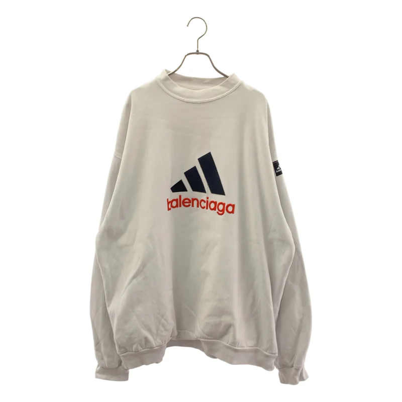 BALENCIAGA / バレンシアガ | 2022AW | ×adidas / ロゴ 刺しゅう クルーネック スウェット | L | メンズ
