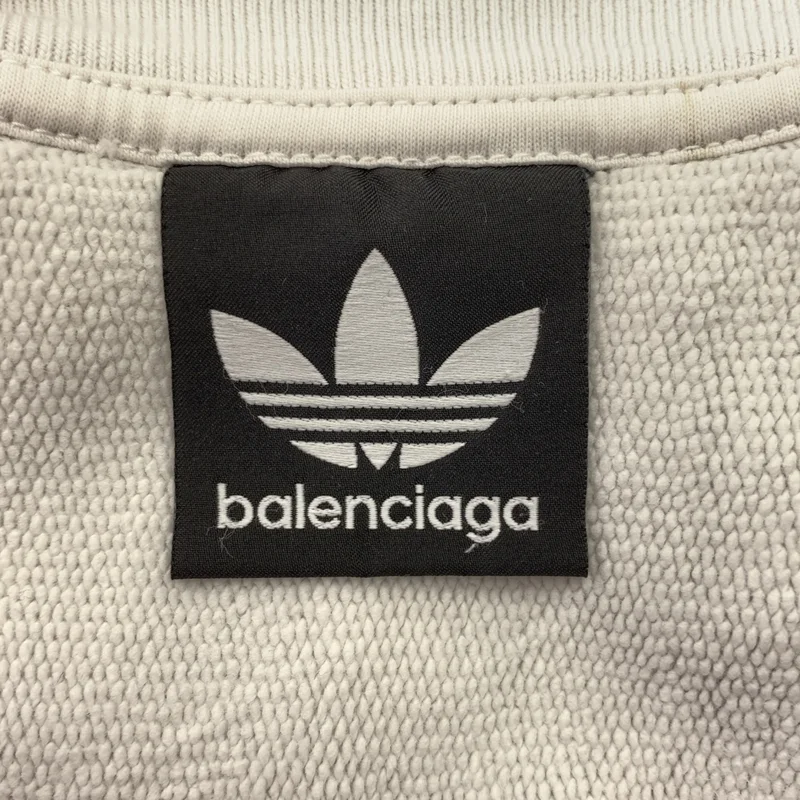 BALENCIAGA / バレンシアガ | 2022AW | ×adidas / ロゴ 刺しゅう クルーネック スウェット | L | メンズ